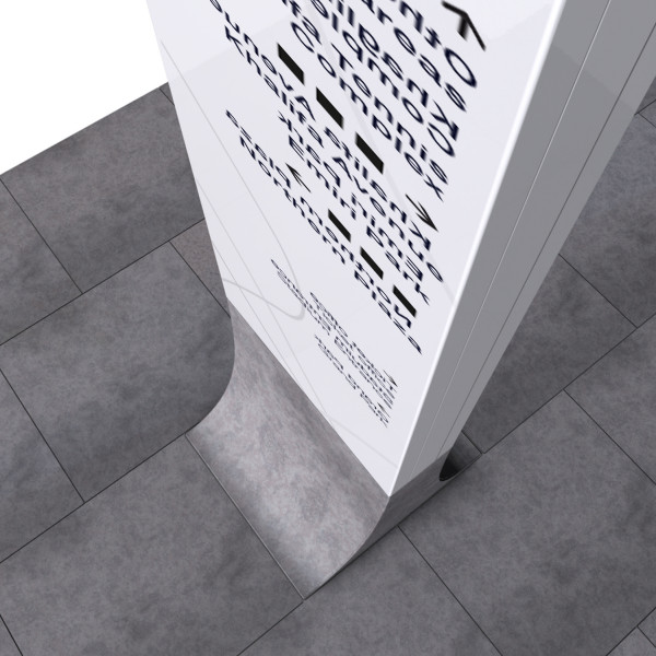 Birds eye view of the directional totem for Khalifa