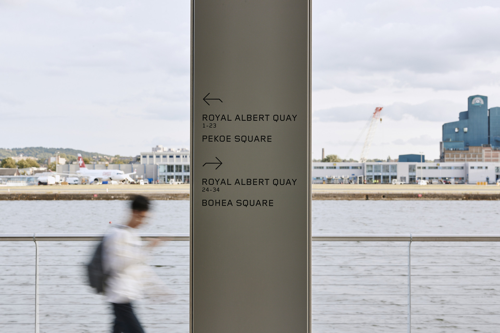 Wayfinding & Place naming system - London's Royal Albert Dock